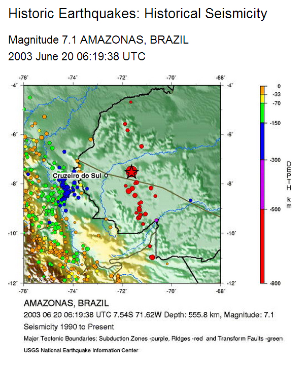 Maior terremoto do Brsil 7.1